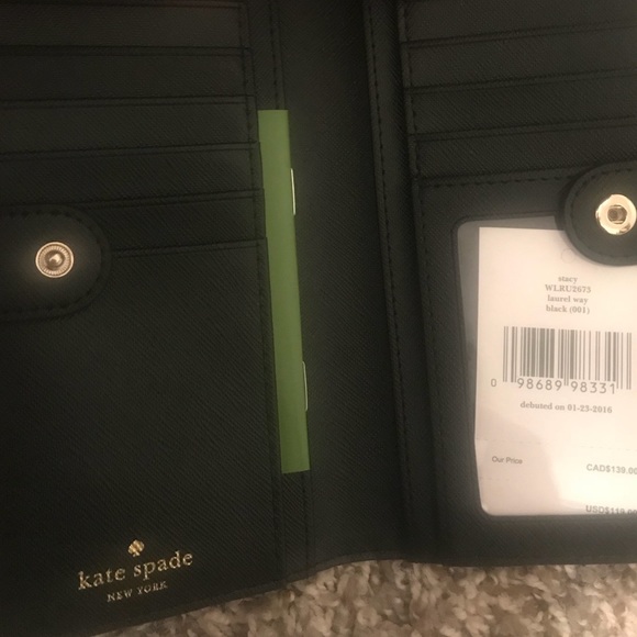 Sold Black Stacy kate spade wallet NWT - Picture 2 of 3